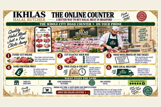 The Ikhlas online counter: the whole City Road counter on your phone, at counter prices