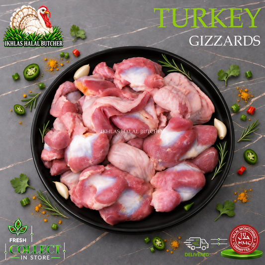 Halal turkey gizzards (photo 1), Ikhlas Halal Butcher, Bradford