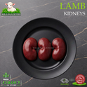 Halal lamb kidney, on a black plate (photo 2), Ikhlas Halal Butcher, Bradford