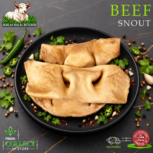 Halal beef snout (photo 1), Ikhlas Halal Butcher, Bradford