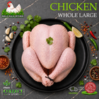 Halal whole chicken, HMC certified, Ikhlas Halal Butcher, Bradford