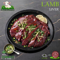 Halal lamb liver, with lemon and chilli, on a black plate, Ikhlas Halal Butcher, Bradford
